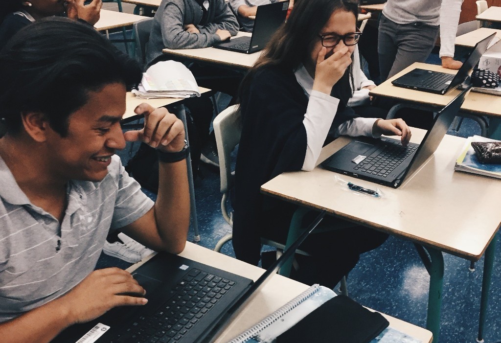 Jeunes qui utilisent la plateforme d'orientation Enio